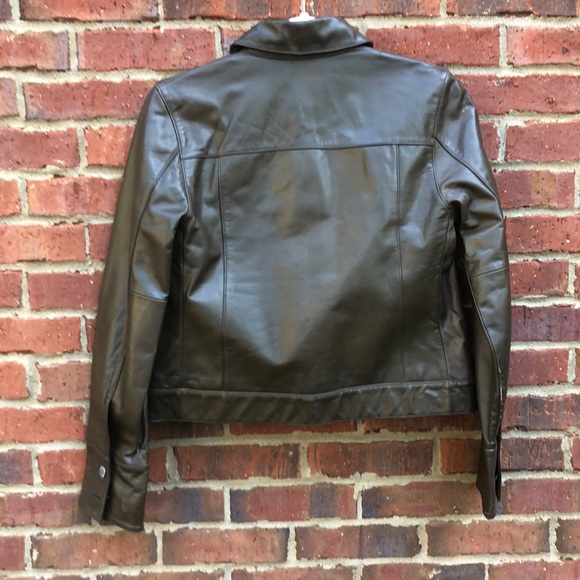 Banana Republic Brown Leather Moro Jacket - Picture 3 of 8